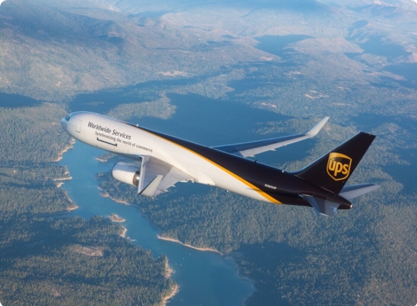 UPS air plane view